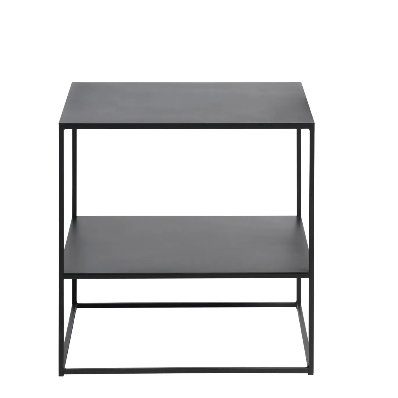 Salontafel Pebble Zwart 50x50 cm - Giga Living