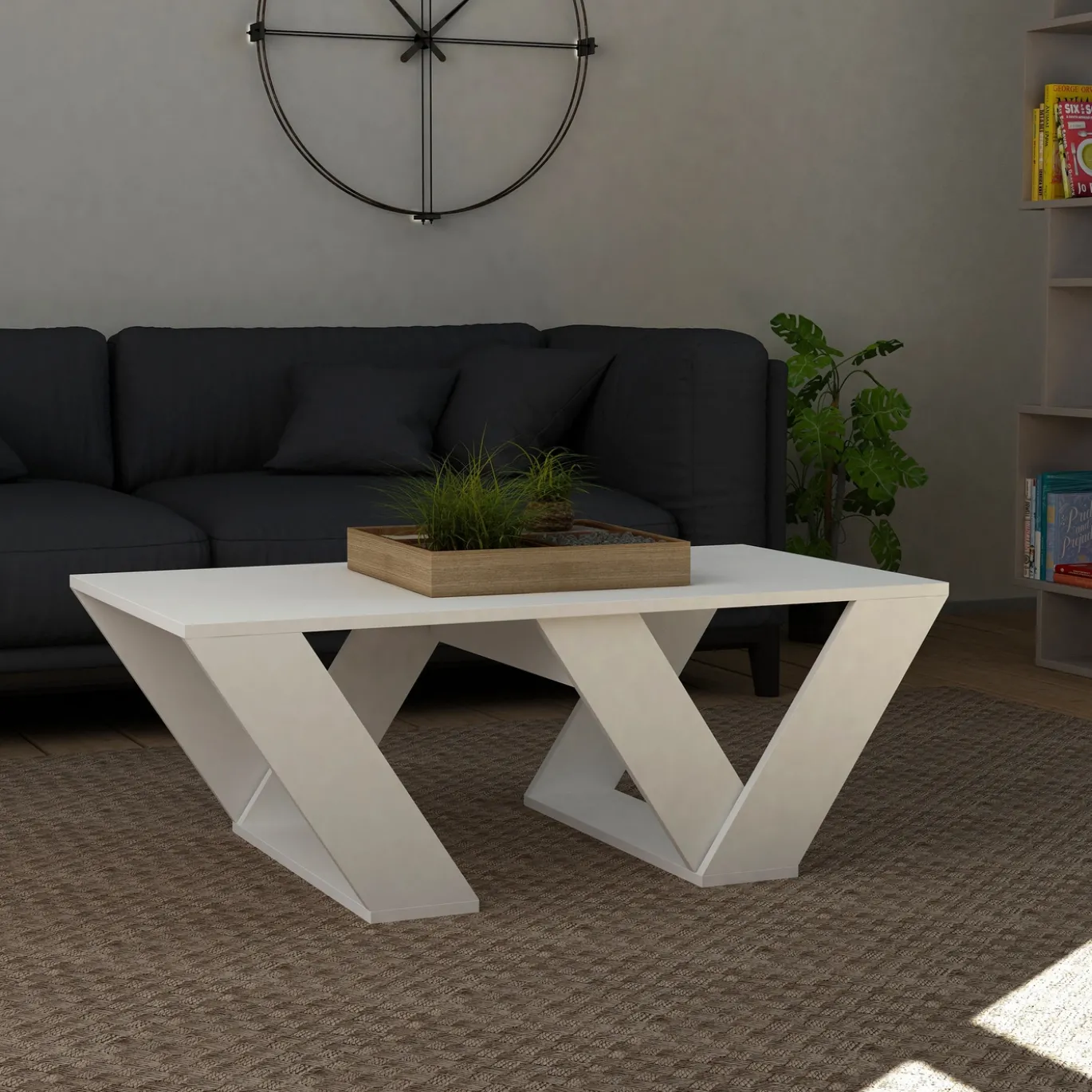 Salontafel Pipra Wit 110cm