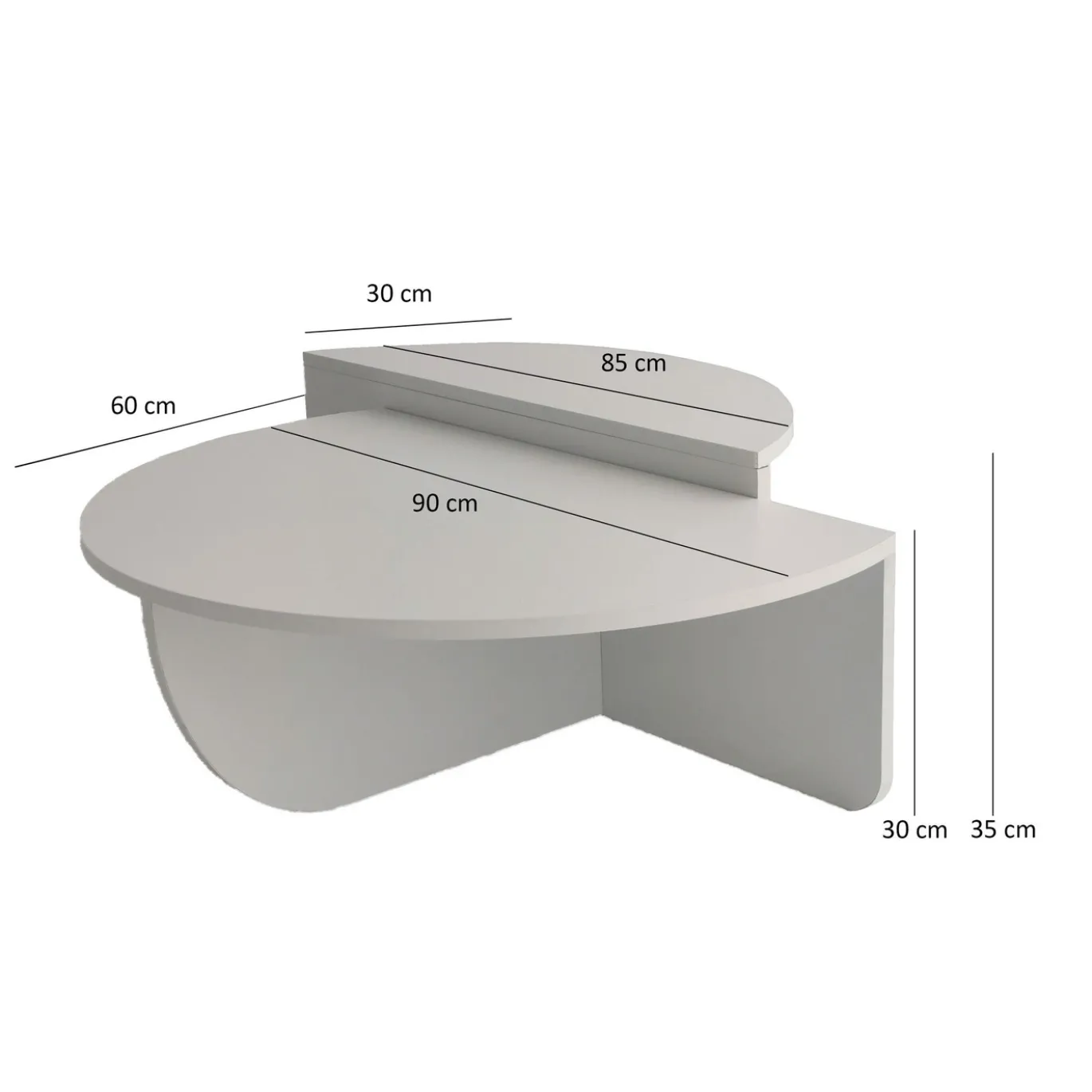 Salontafel Podium Wit