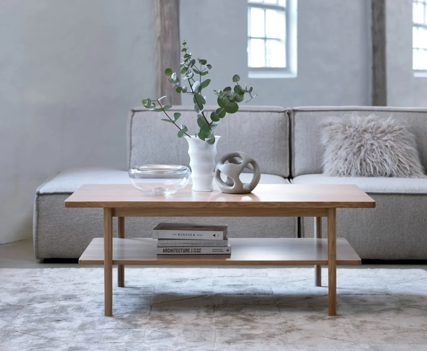 Salontafel Ponza Salontafel Naturel Eiken 60x120cm - Giga Living