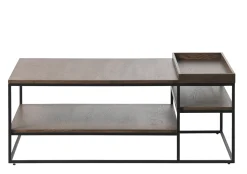 Salontafel Rivoli Smoked 70x120 cm - Giga Living