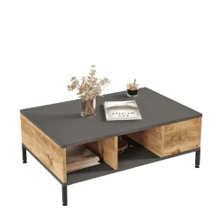 Salontafel Roelofs Antraciet/Naturel