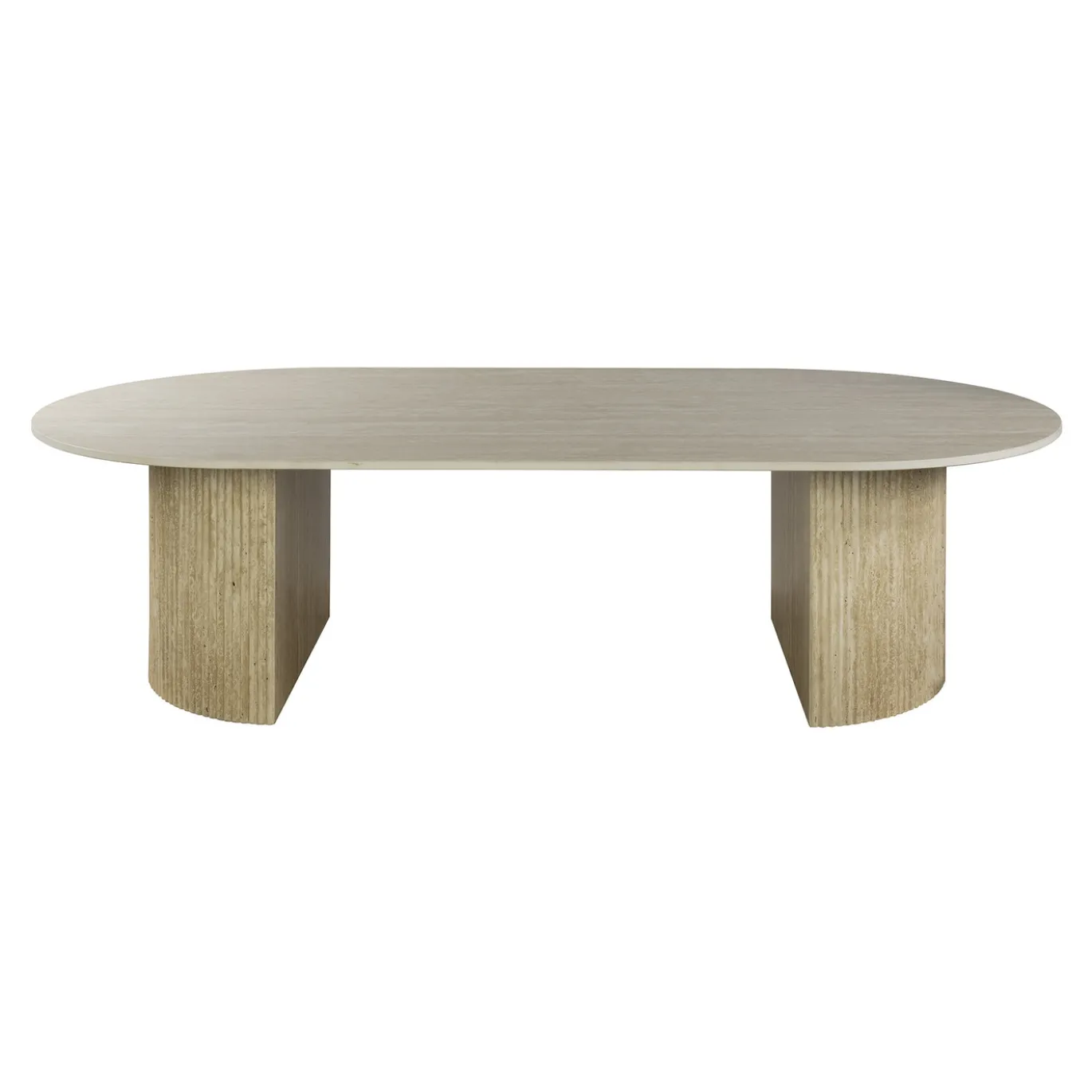 Salontafel Romano Arch 135cm 3d Keramiek Travertin - Giga Meubel