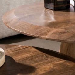 Salontafel Rona Massief Acacia Bruin Set Van 2 - Giga Meubel