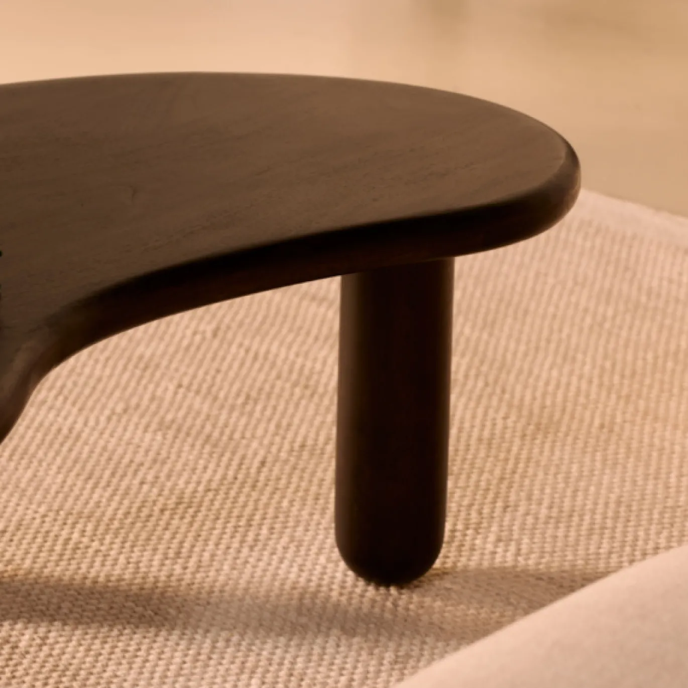Salontafel Rondo Donkerbruin 110cm - Giga Meubel