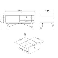 Salontafel Ry Jackson Hickory - Giga Living