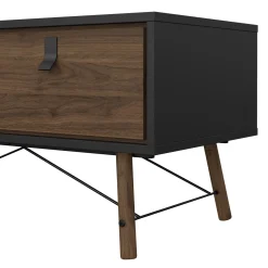 Salontafel Ry Noten Mat Zwart - Giga Living