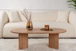 Salontafel Sable Ovaal Bruin 120cm