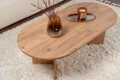 Salontafel Sable Ovaal Bruin 120cm