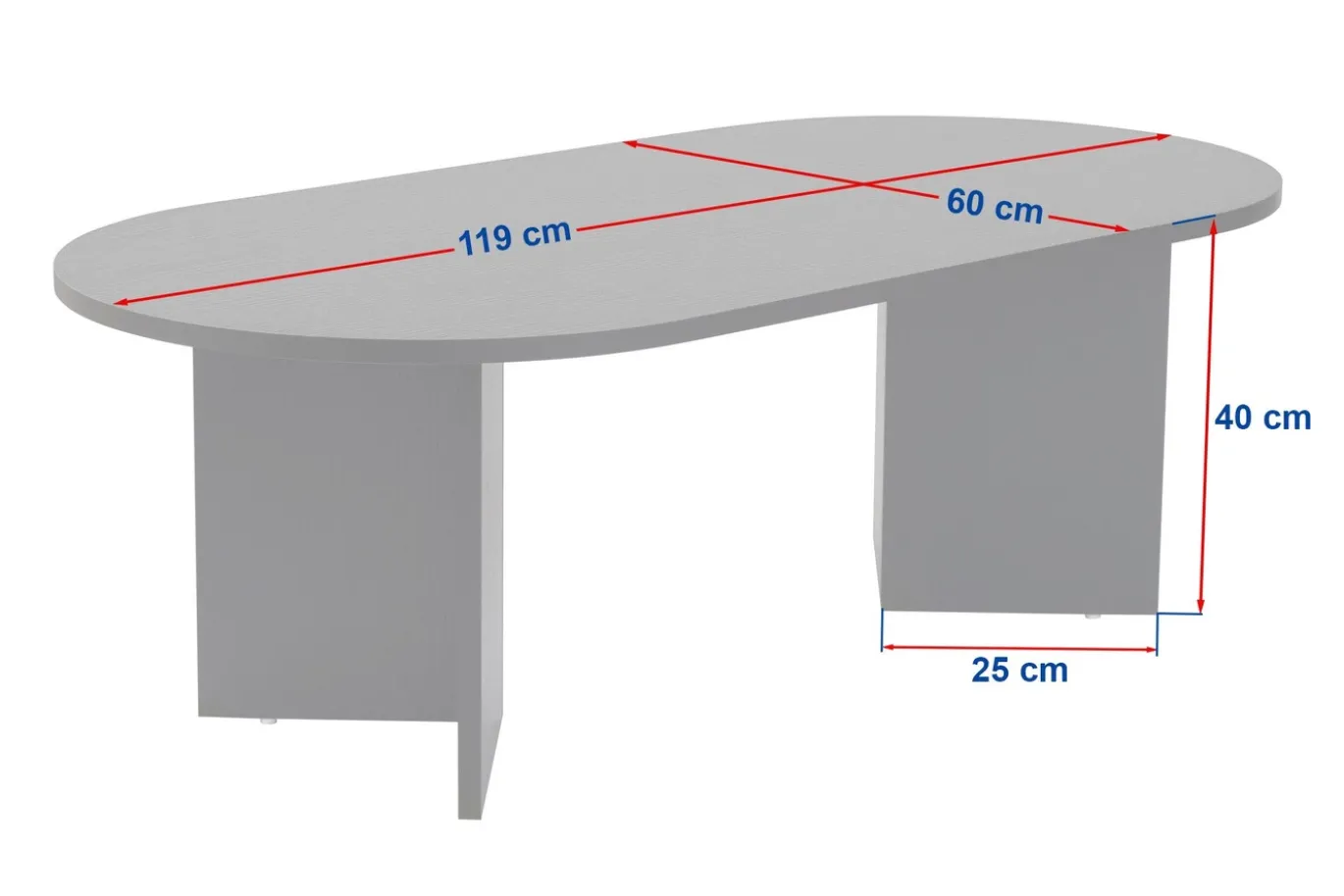 Salontafel Sable Ovaal Bruin 120cm