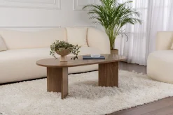 Salontafel Sable Ovaal Walnoot 120cm