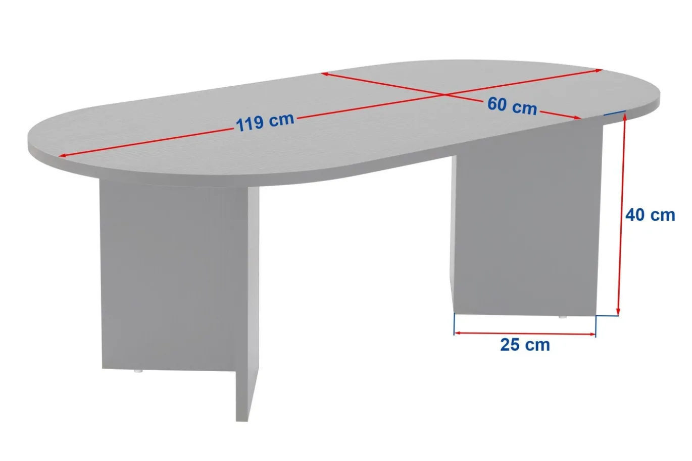 Salontafel Sable Ovaal Walnoot 120cm