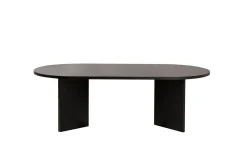 Salontafel Sable Ovaal Zwart 120cm