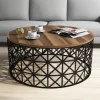 Salontafel Selin Walnoot Ø90cm