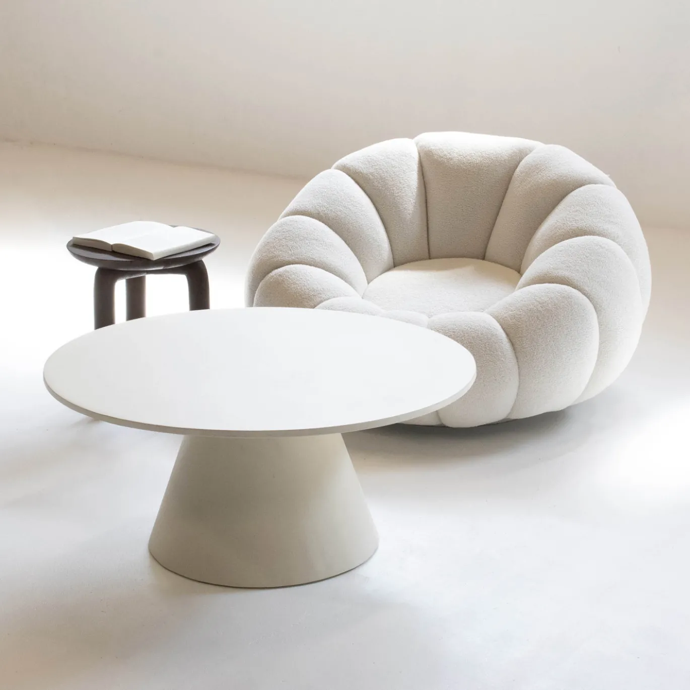 Salontafel Sep Beige 90cm - Giga Meubel