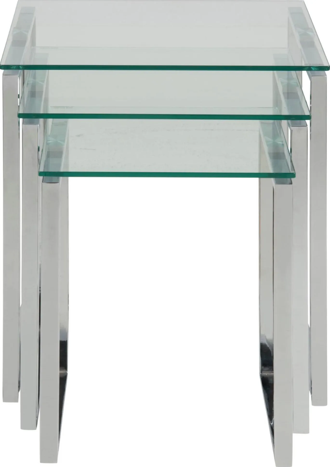 Salontafel Set Jordis Glas Clear 50cm - Giga Living
