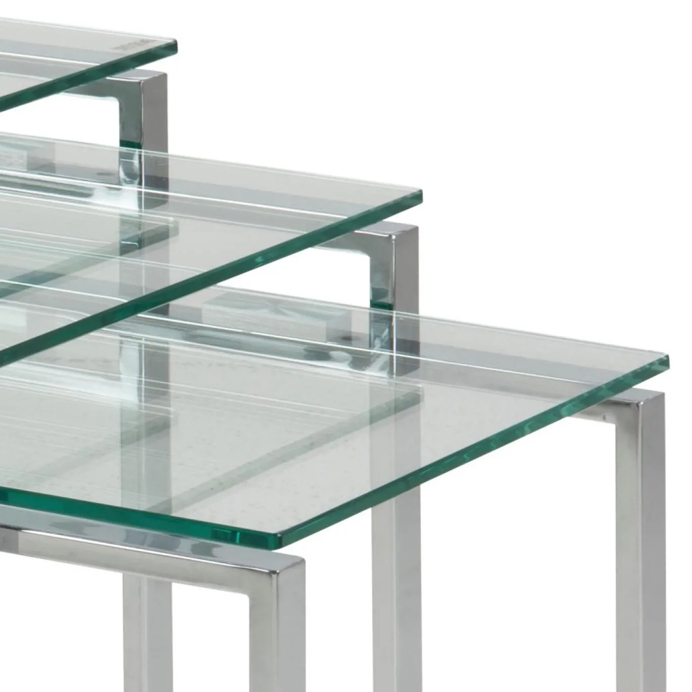 Salontafel Set Jordis Glas Clear 50cm - Giga Living
