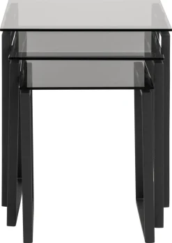 Salontafel Set Jordis Glas Smoked 50cm - Giga Living