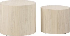 Salontafel Set van 2 Finn Beige MDF - Giga Living