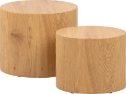 Salontafel Set van 2 Finn MDF Naturel - Giga Living