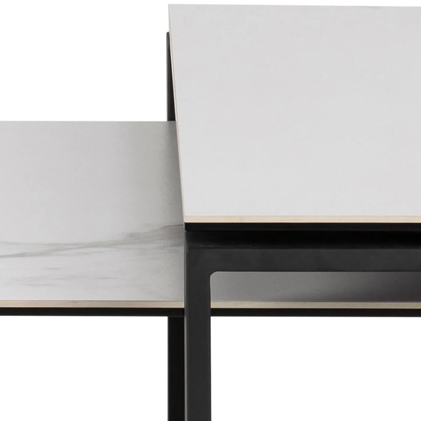Salontafel Set van 2 Glentruan Wit Keramiek - Giga Living