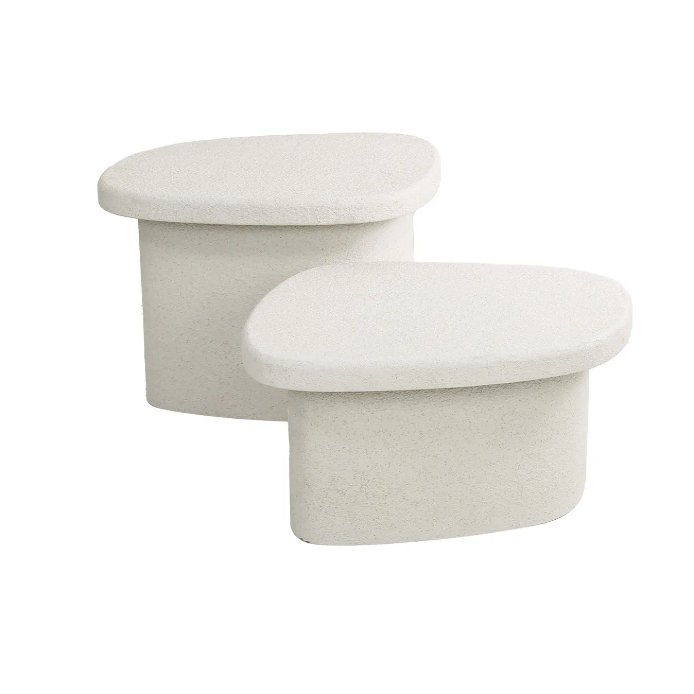 Salontafel Set van 2 Stone Organic Marmer Composiet - Giga Meubel