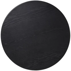 Salontafel Siena Zwart Ø85cm - Giga Living