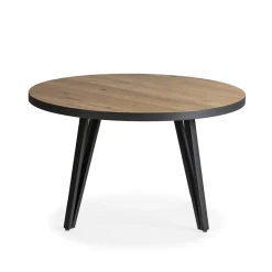 Salontafel Sindi Rond Me 80cm Naturel/bocamina - Giga Meubel