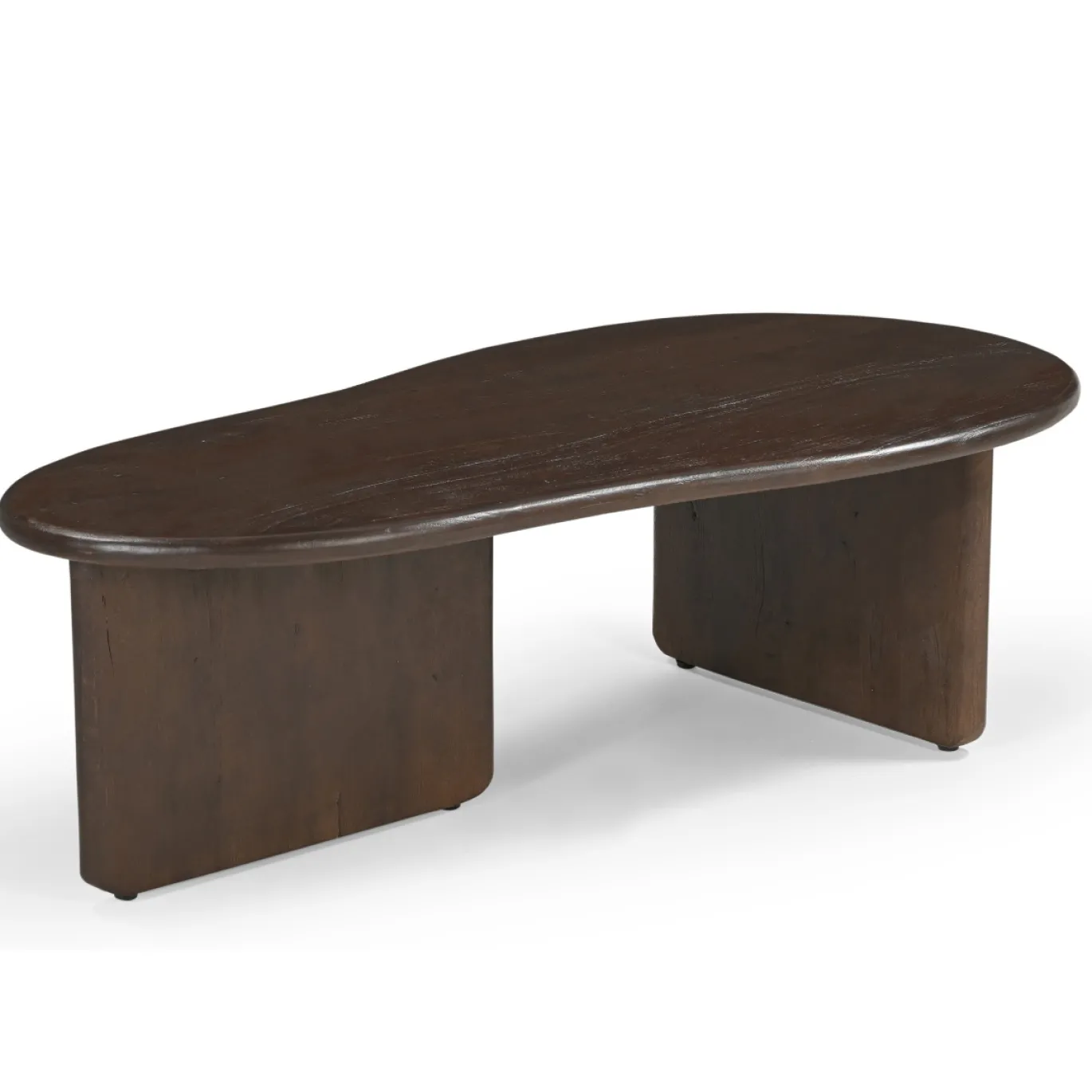 Salontafel Sira Organisch Donkerbruin 130cm - Giga Meubel