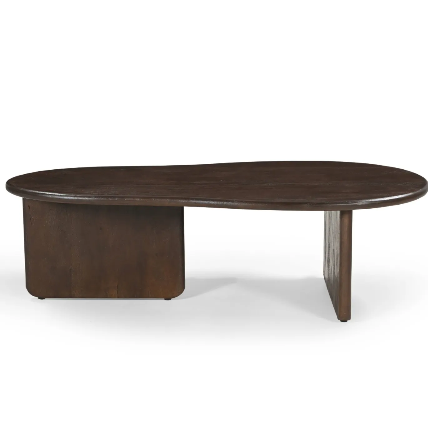 Salontafel Sira Organisch Donkerbruin 130cm - Giga Meubel