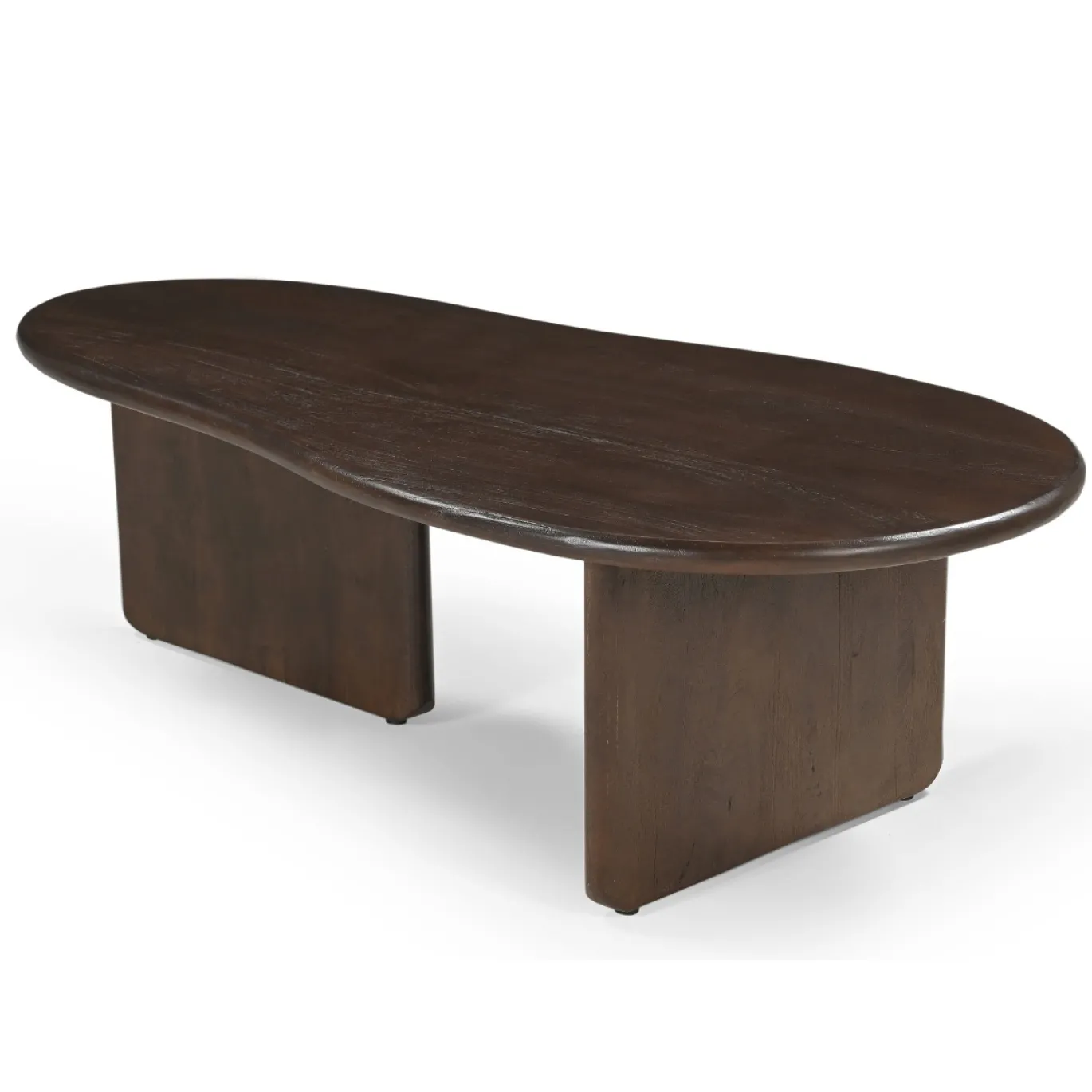Salontafel Sira Organisch Donkerbruin 130cm - Giga Meubel
