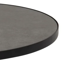 Salontafel Sjors Keramiek Zwart Fairba Ø65,7x40cm - Giga Living