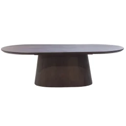 Salontafel Stijn Walnoot Deens Ovaal 130cm - Giga Meubel