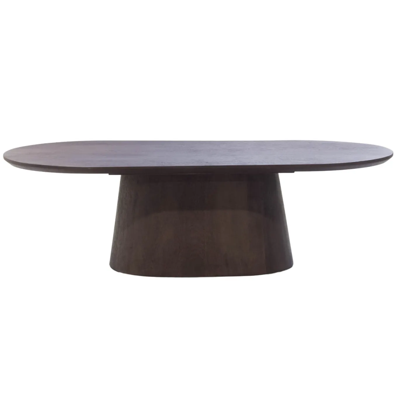 Salontafel Stijn Walnoot Deens Ovaal 130cm - Giga Meubel