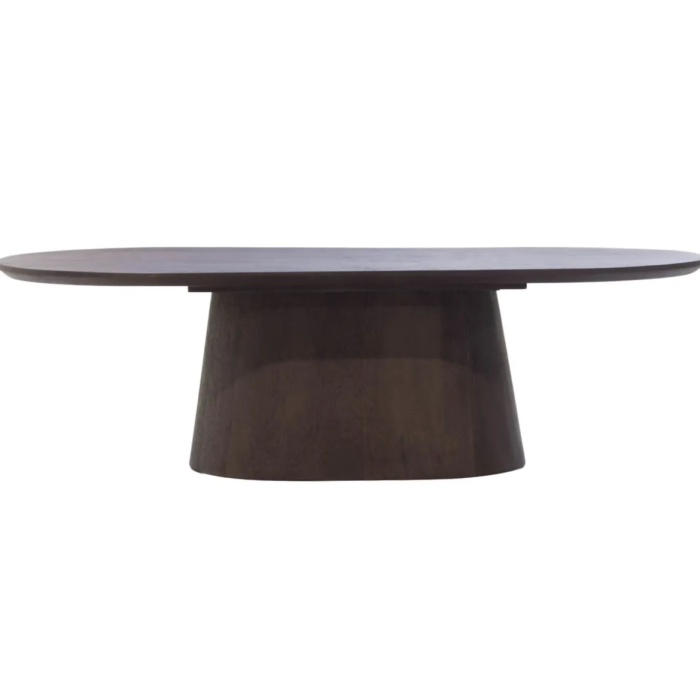 Salontafel Stijn Walnoot Deens Ovaal 130cm - Giga Meubel