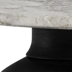 Salontafel Talor Marmer Grijs Zwart Ø95cm - Giga Living