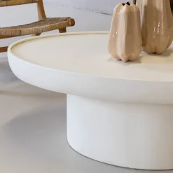 Salontafel Tess Ovaal Beige 90cm - Giga Meubel