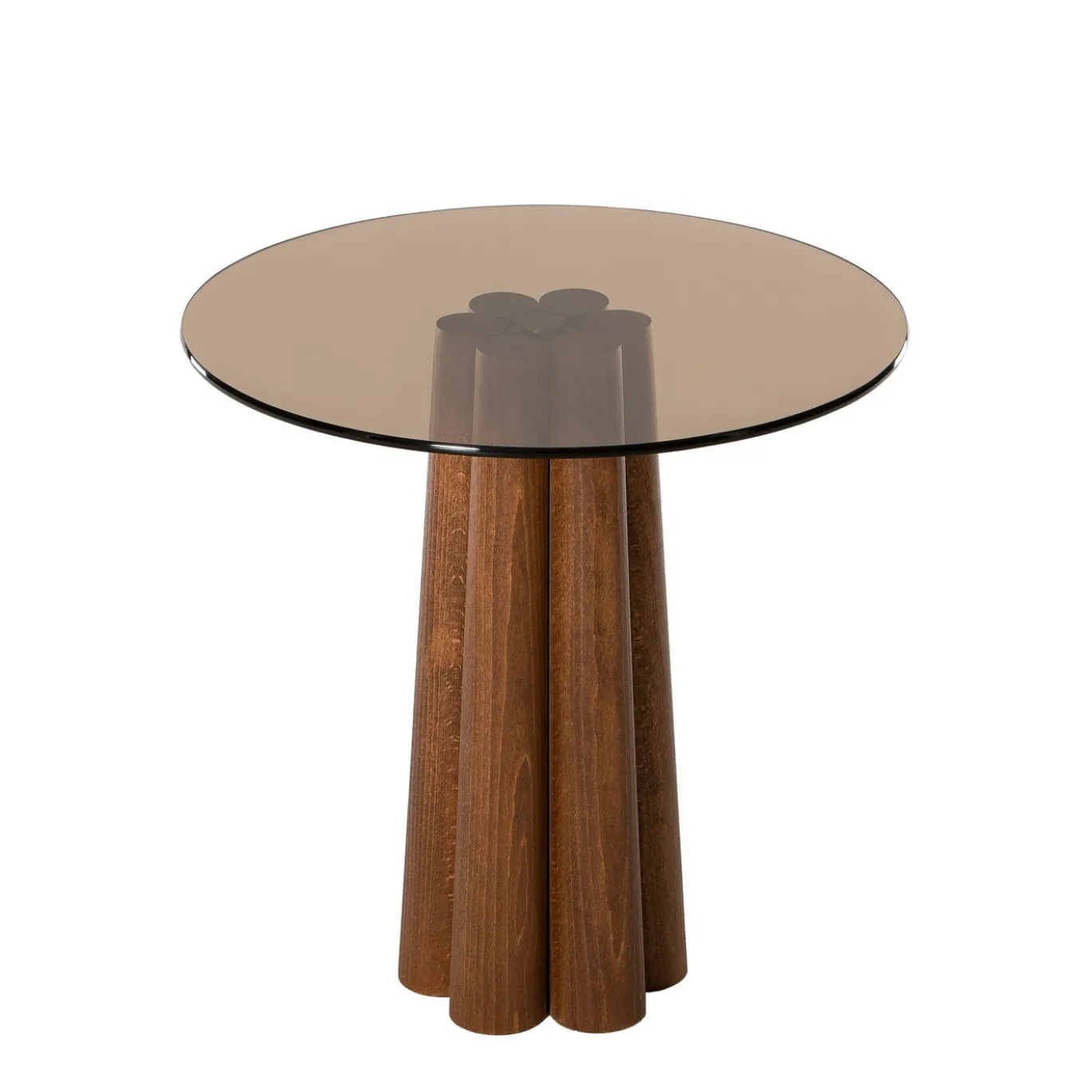 Salontafel Thales Brons/Walnoot Ø50cm