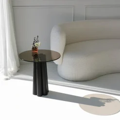 Salontafel Thales Brons/Zwart Ø50cm