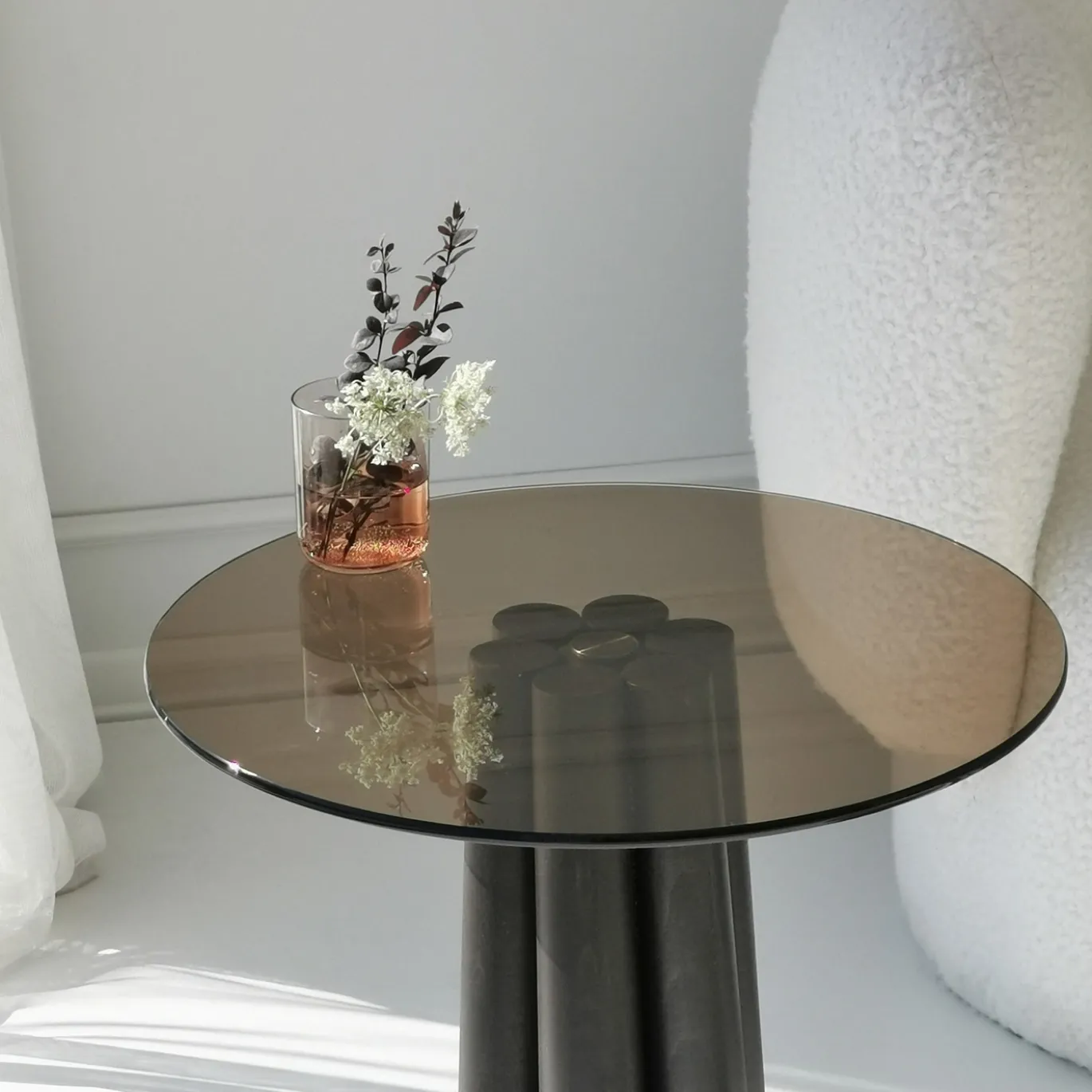 Salontafel Thales Brons/Zwart Ø50cm