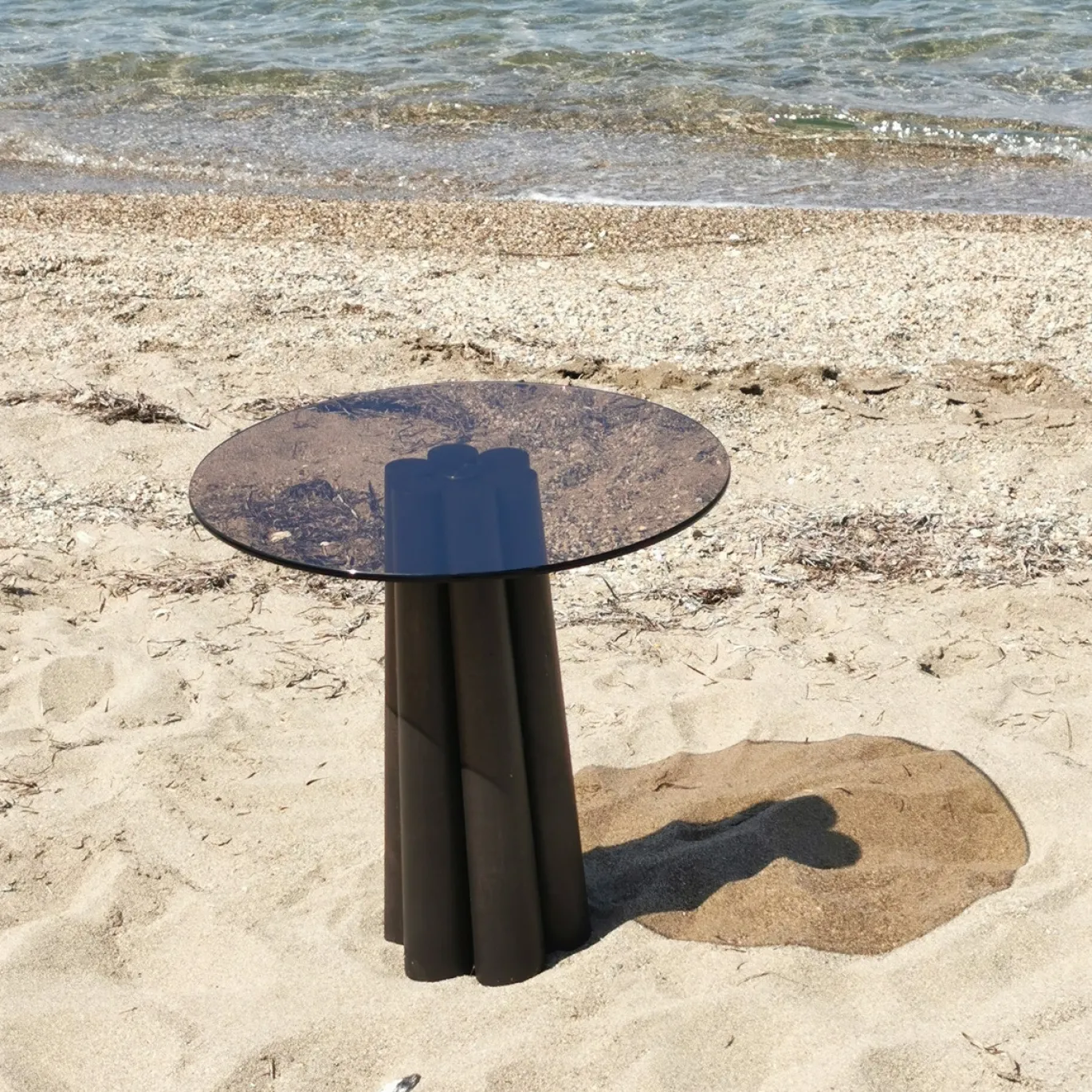 Salontafel Thales Brons/Zwart Ø50cm