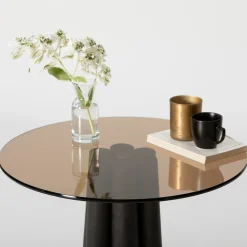 Salontafel Thales Brons/Zwart Ø50cm