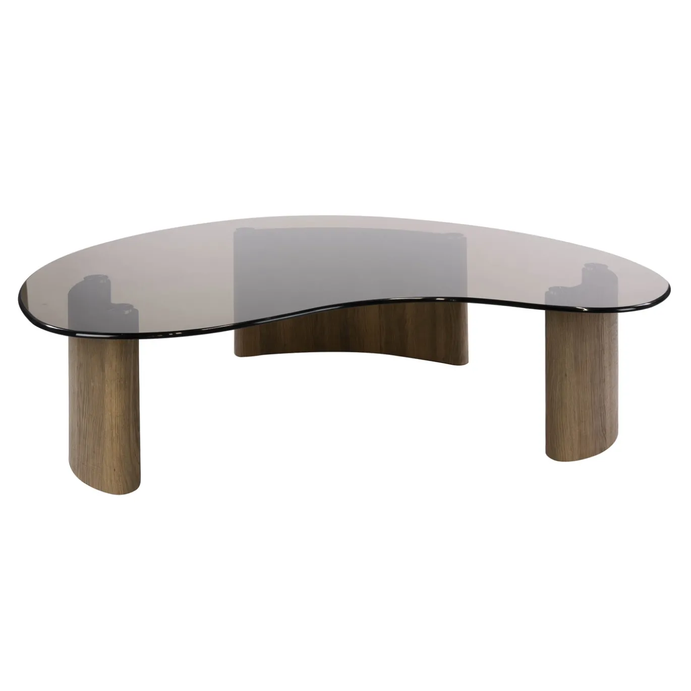 Salontafel Tinto Organisch 130cm Brons Glas - Giga Meubel
