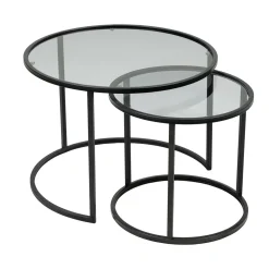 Salontafel Tokyo Zwart Set van 2