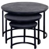 Salontafel Tres Zwart Rond - Giga Meubel
