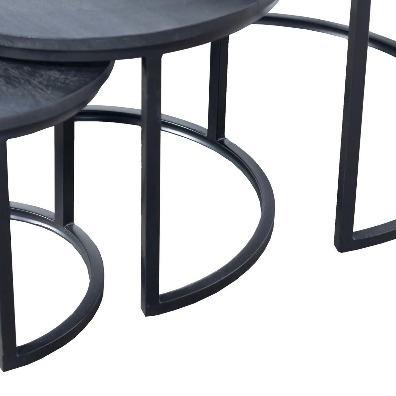 Salontafel Tres Zwart Rond - Giga Meubel