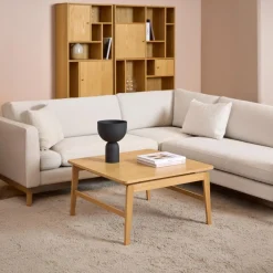 Salontafel Truro Naturel 80x80x45cm - Giga Living