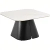 Salontafel Valsta Keramiek Wit Unico 80cm - Giga Living
