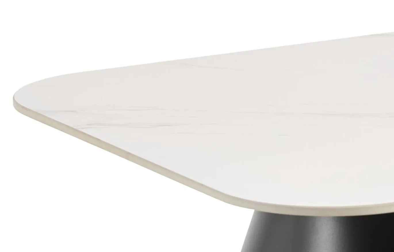 Salontafel Valsta Keramiek Wit Unico 80cm - Giga Living