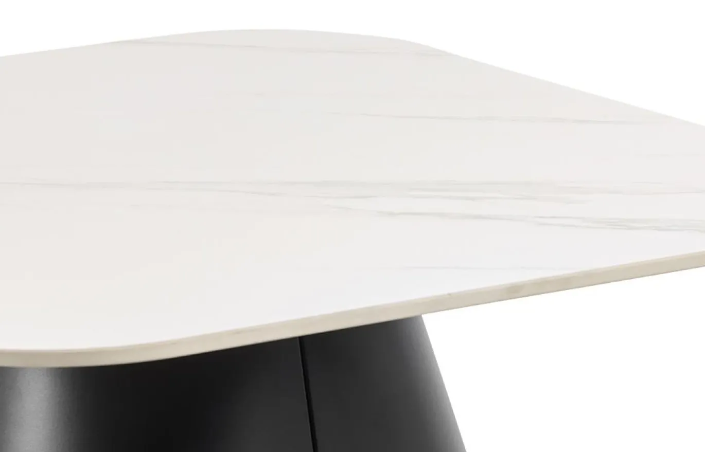 Salontafel Valsta Keramiek Wit Unico 80cm - Giga Living